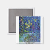 Wassergarten von Claude Monet Magnet (Vorderseite/Rückseite)