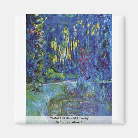 Wassergarten von Claude Monet Magnet (Vorne)