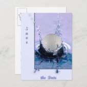 Wassergefahr Ankündigungspostkarte (Vorne/Hinten)