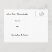 Wassergefahr Ankündigungspostkarte (Rückseite)