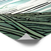 Wassergefahr - Golf Art Print Poster (Ecke)