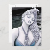Wassergoddess AI Generierte Kunst Postkarte (Vorne/Hinten)