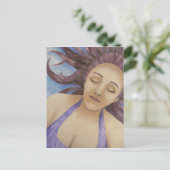Wassergöttin Floating Postkarte (Stehend Vorderseite)