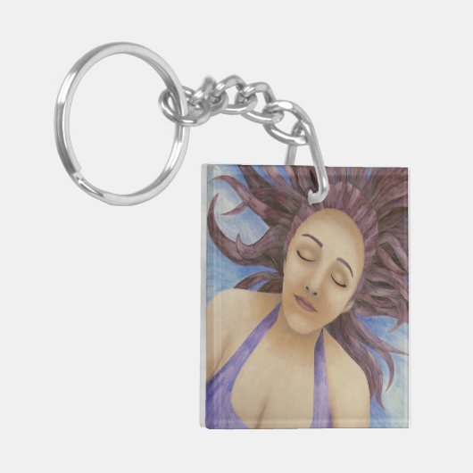 Wassergöttin Floating Schlüsselanhänger (Vorderseite links)