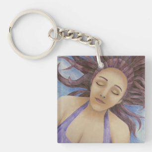 Wassergöttin Floating Schlüsselanhänger