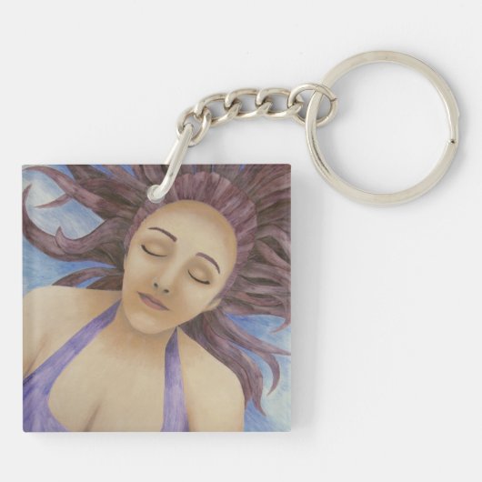 Wassergöttin Floating Schlüsselanhänger (Rückseite)