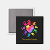 Wassergymnastik-Handgeschenk Magnet (Vorderseite/Rückseite)
