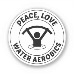 Wassergymnastik Wassersportliche Fitness Aufkleber