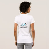 Wassergymnastikfahrrad mit Text des Zykologen T-Shirt (Schwarz voll)