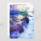 Wasserhahn auf der Gedenkkarte Programm (Vorne/Hinten)