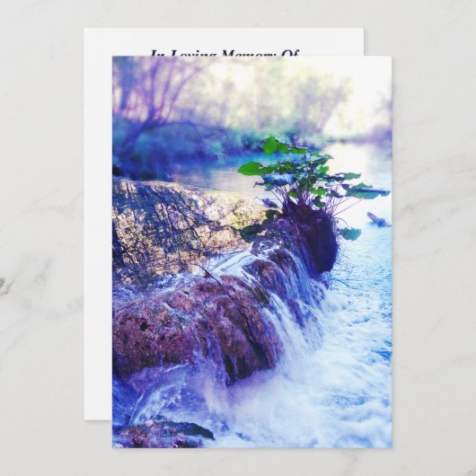 Wasserhahn auf der Gedenkkarte Programm (Vorne/Hinten)