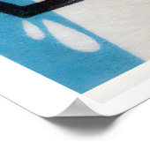 Wasserhahn, der ein Glas Wasser einschenkt - Match Poster (Ecke)