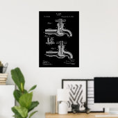 Wasserhahn-Patent Poster (Heimbüro)