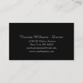 Wasserhahn Tropfen Beruflicher Klempnerservice Visitenkarte (Rückseite)