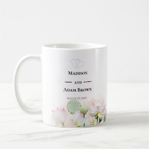 Wasserhähne und Lotuses Hochzeit Kaffeetasse