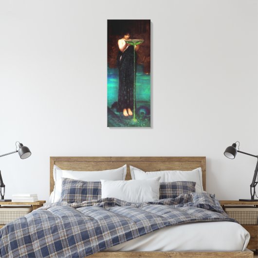 Wasserhaus Circe Invidiosa Leinwand Poster (Insitu (Schlafzimmer))