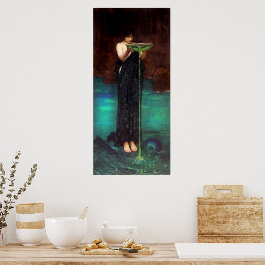 Wasserhaus Circe Invidiosa Poster (Küche)