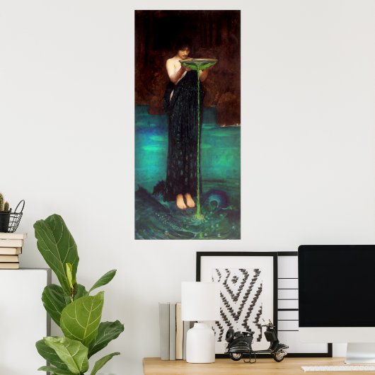 Wasserhaus Circe Invidiosa Poster (Heimbüro)