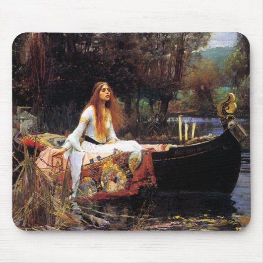 Wasserhaus Die Dame der Shalott-Maus Pad Mousepad (Vorne)