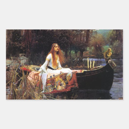 Wasserhaus Die Dame der Shalott Stickers (Vorderseite)