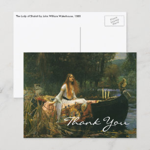 Wasserhaus: Die Dame des Shalotts Postkarte