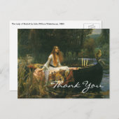 Wasserhaus: Die Dame des Shalotts Postkarte (Vorne/Hinten)