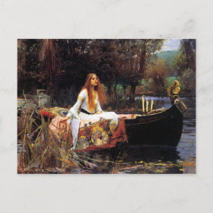 Wasserhaus Die Dame von Shalott Postkarte