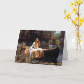 Wasserhaus Die Lady der Shalott Grußkarte Karte (Gelbe Blume)