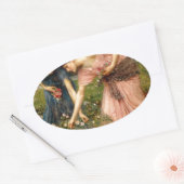 Wasserhaus-gather_ye_rosebuds-1909. Ovaler Aufkleber (Umschlag)