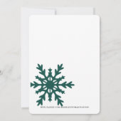 WASSERHAUS IM SCHNEE, CHRISTMAS PARTY EINLADUNG (Rückseite)