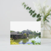 Wasserhaus in Siem Reap Postkarte (Stehend Vorderseite)