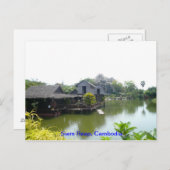 Wasserhaus in Siem Reap Postkarte (Vorne/Hinten)