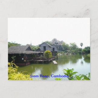 Wasserhaus in Siem Reap Postkarte