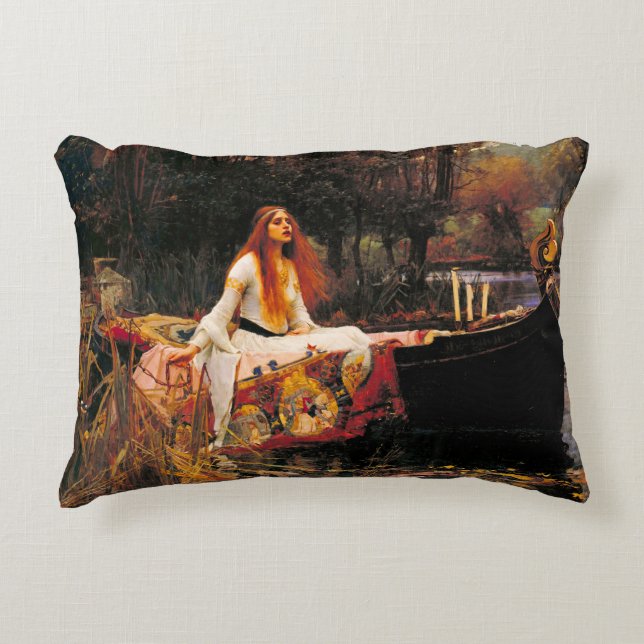 Wasserhaus Lady of Shalott Dekokissen (Vorderseite)