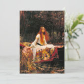 Wasserhaus Lady of Shalott Einladung (Stehend Vorderseite)