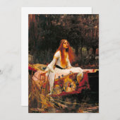 Wasserhaus Lady of Shalott Einladung (Vorne/Hinten)