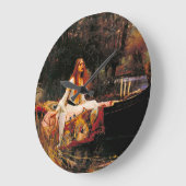 Wasserhaus Lady of Shalott Große Wanduhr (Winkel)