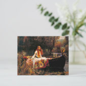 Wasserhaus Lady of Shalott Postkarte (Stehend Vorderseite)