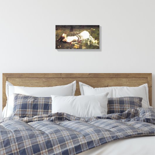 Wasserhaus Ophelia Canvas Print Leinwanddruck (Insitu (Schlafzimmer))