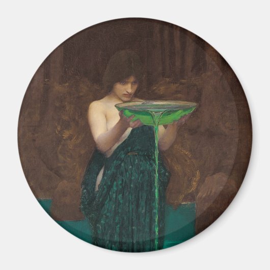 Wasserhaus "Pre-Raphaelite Circe Invidiosa" Magnet (Vorne)
