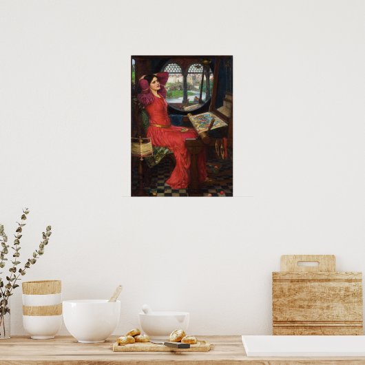 Wasserhaus - Schatten zur Hälfte, Dame des Schiefe Poster (Küche)