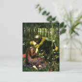 Wasserhaus Schöne Frau ohne Gnade Postkarte (Stehend Vorderseite)