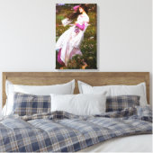 Wasserhaus Windblumen Canvas Print Leinwanddruck (Insitu (Schlafzimmer))