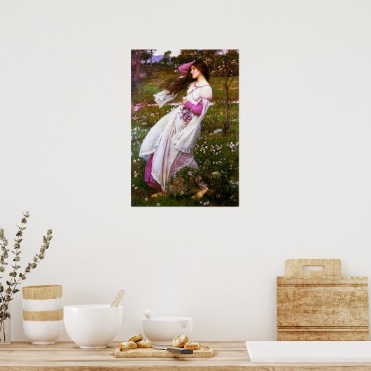 Wasserhaus Windblumen Poster (Küche)