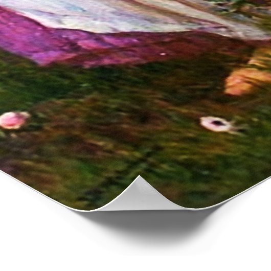 Wasserhaus Windblumen Poster (Ecke)