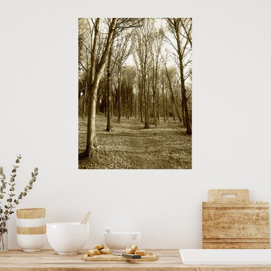 Wasserhäuser Holz Poster (Küche)