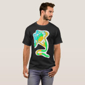 Wasserhelle Farbstachelrochen T-Shirt (Vorne ganz)