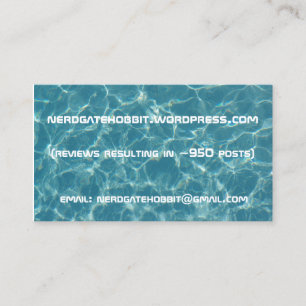 Wasserhintergrund-Geschäfts-Karte Visitenkarte