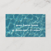 Wasserhintergrund-Geschäfts-Karte Visitenkarte (Rückseite)
