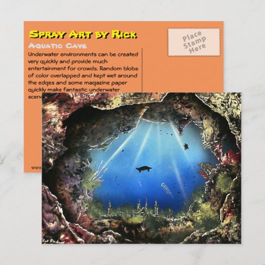 Wasserhöhle Postkarte (Vorne/Hinten)